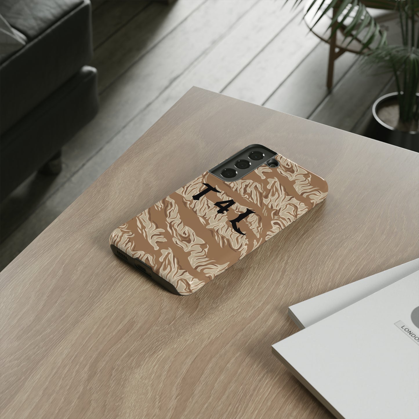 T4L Brown Tiger Stripe Phone Cases