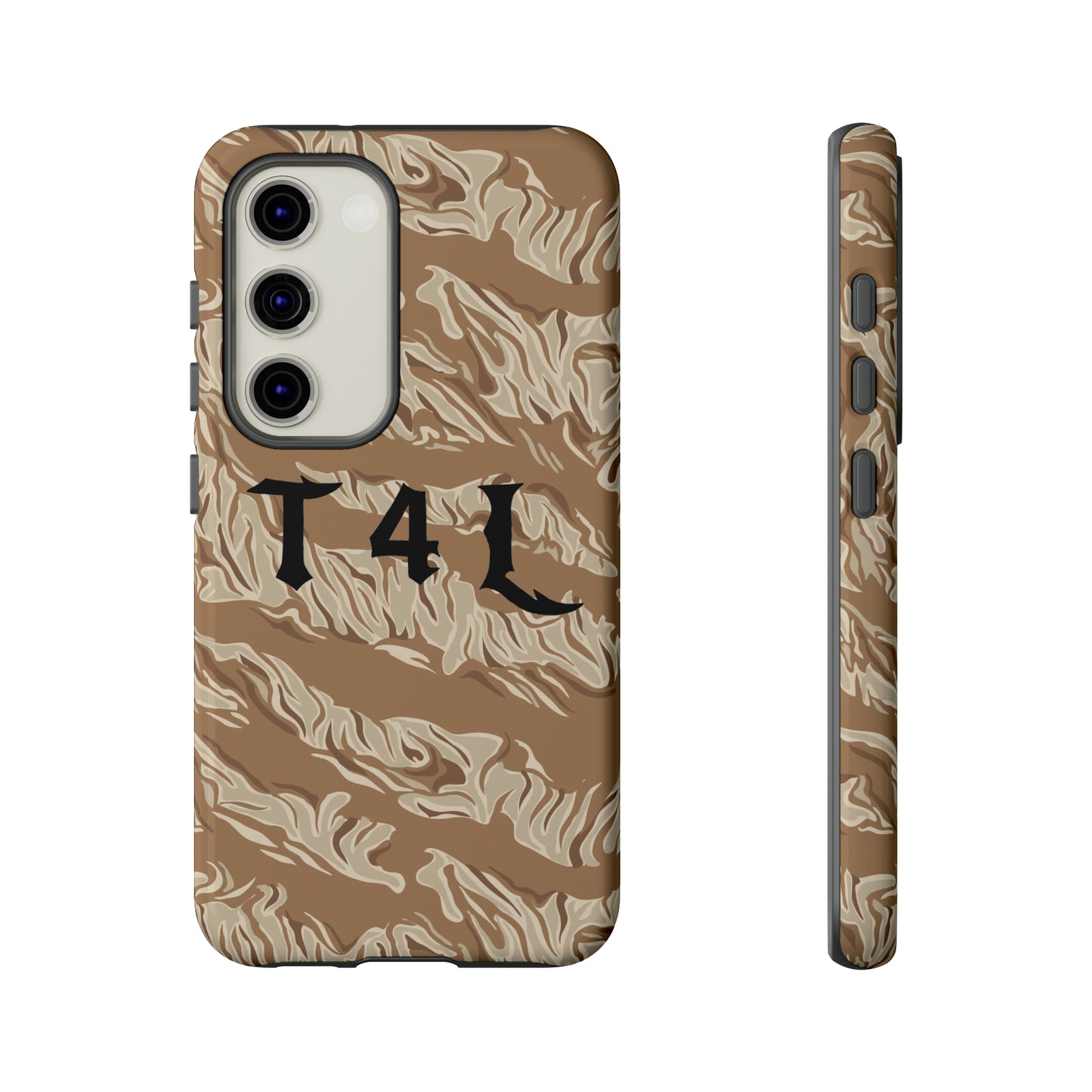 T4L Brown Tiger Stripe Phone Cases