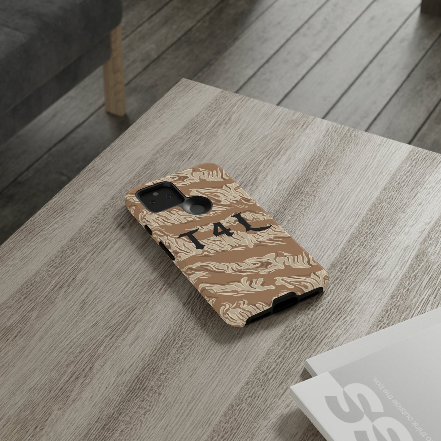 T4L Brown Tiger Stripe Phone Cases