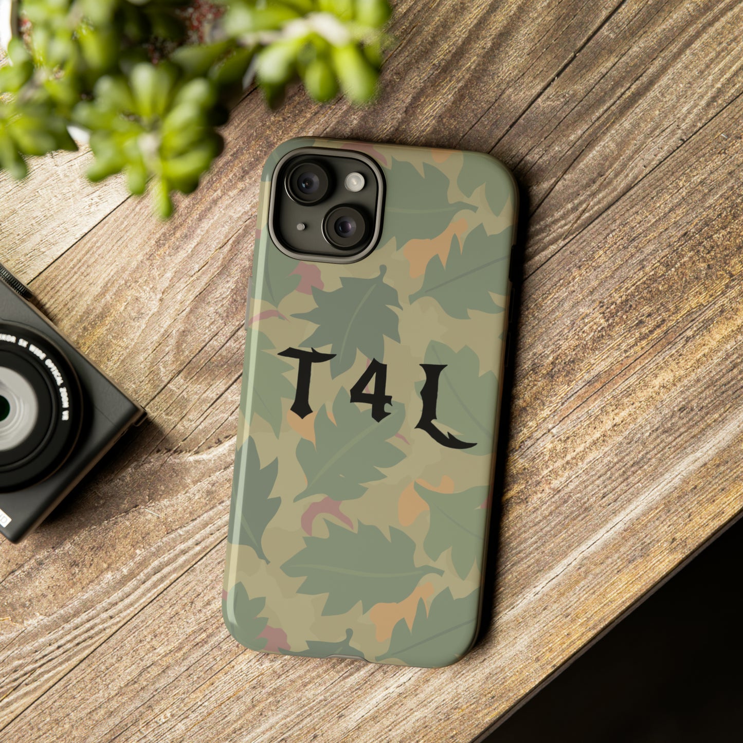 T4L leaf Camo Phone Cases