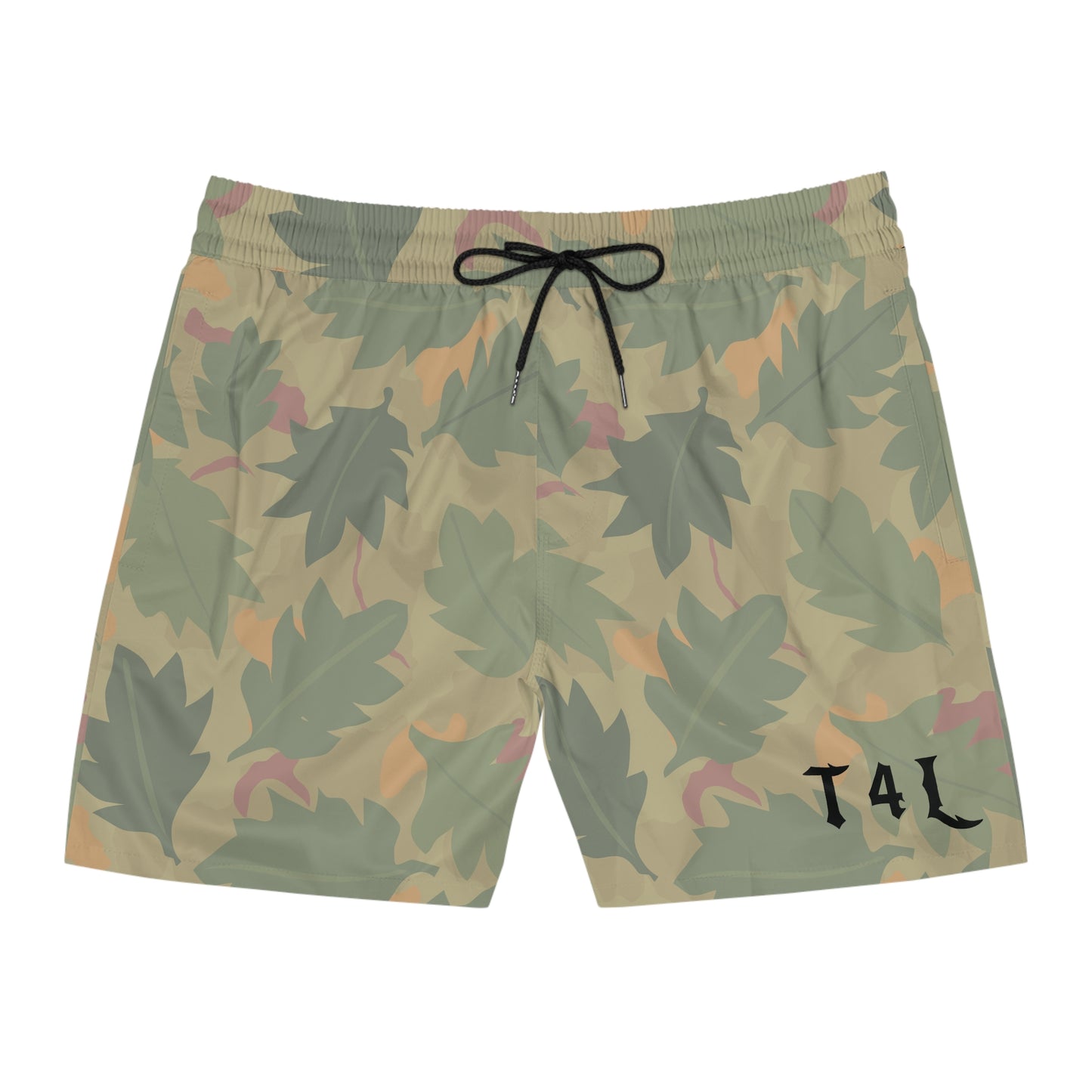 Leaf Camo Men's Mid-Length Swim Shorts