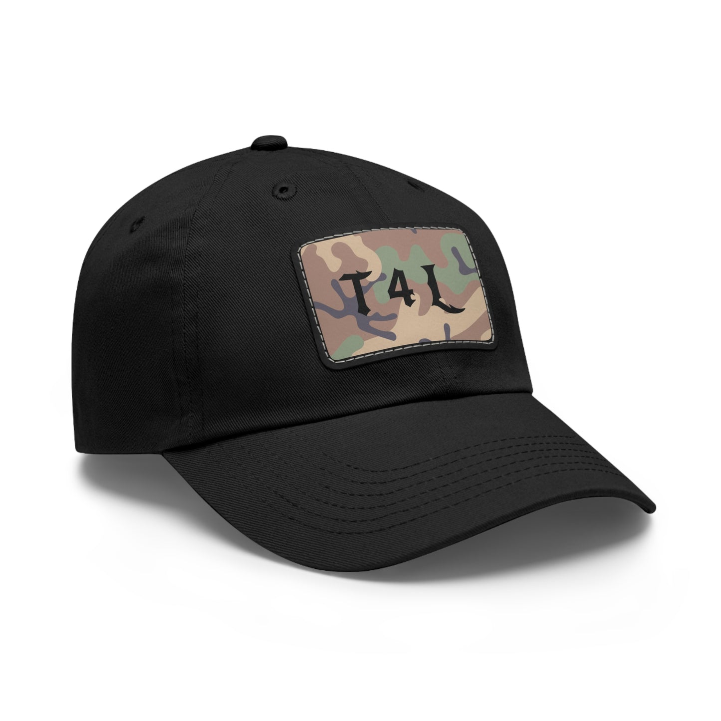 Woodland Dad Hat with Leather Patch