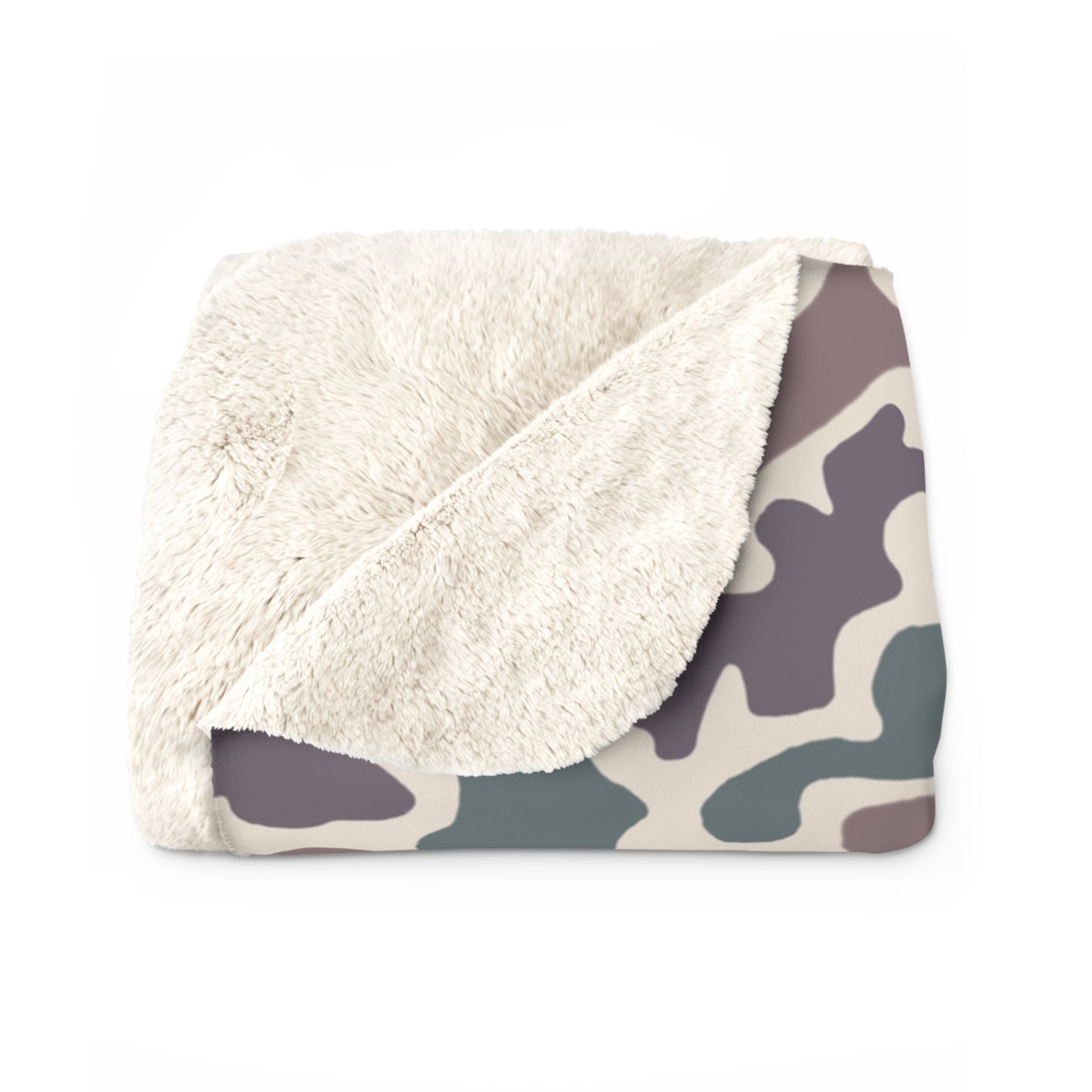 Retro Camo Sherpa  Blanket