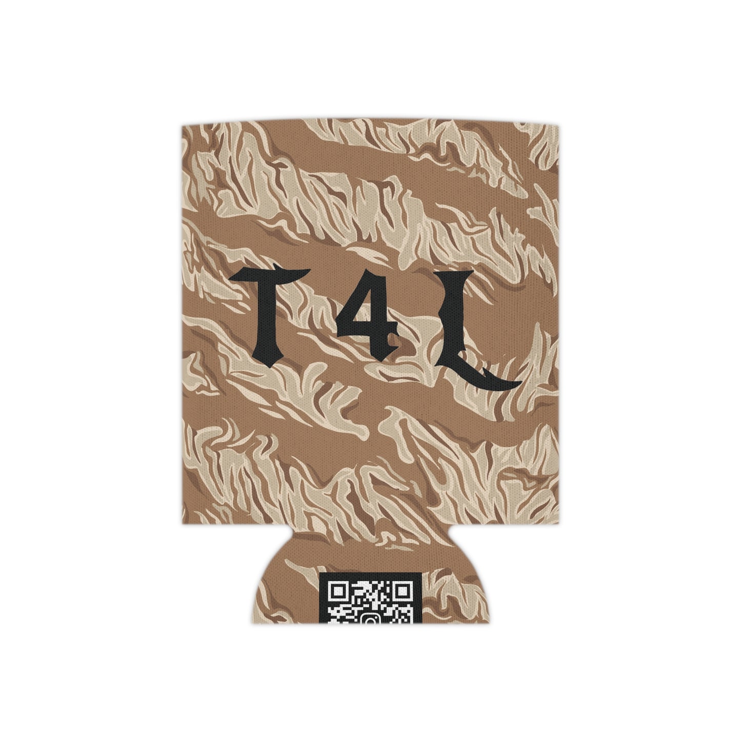 Brown Tiger Stripe Can Koozie