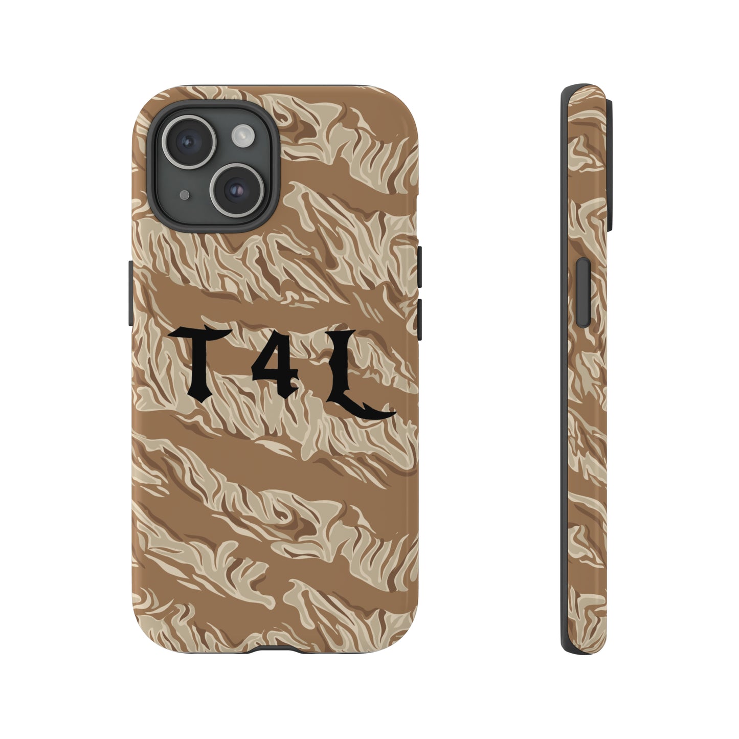 T4L Brown Tiger Stripe Phone Cases