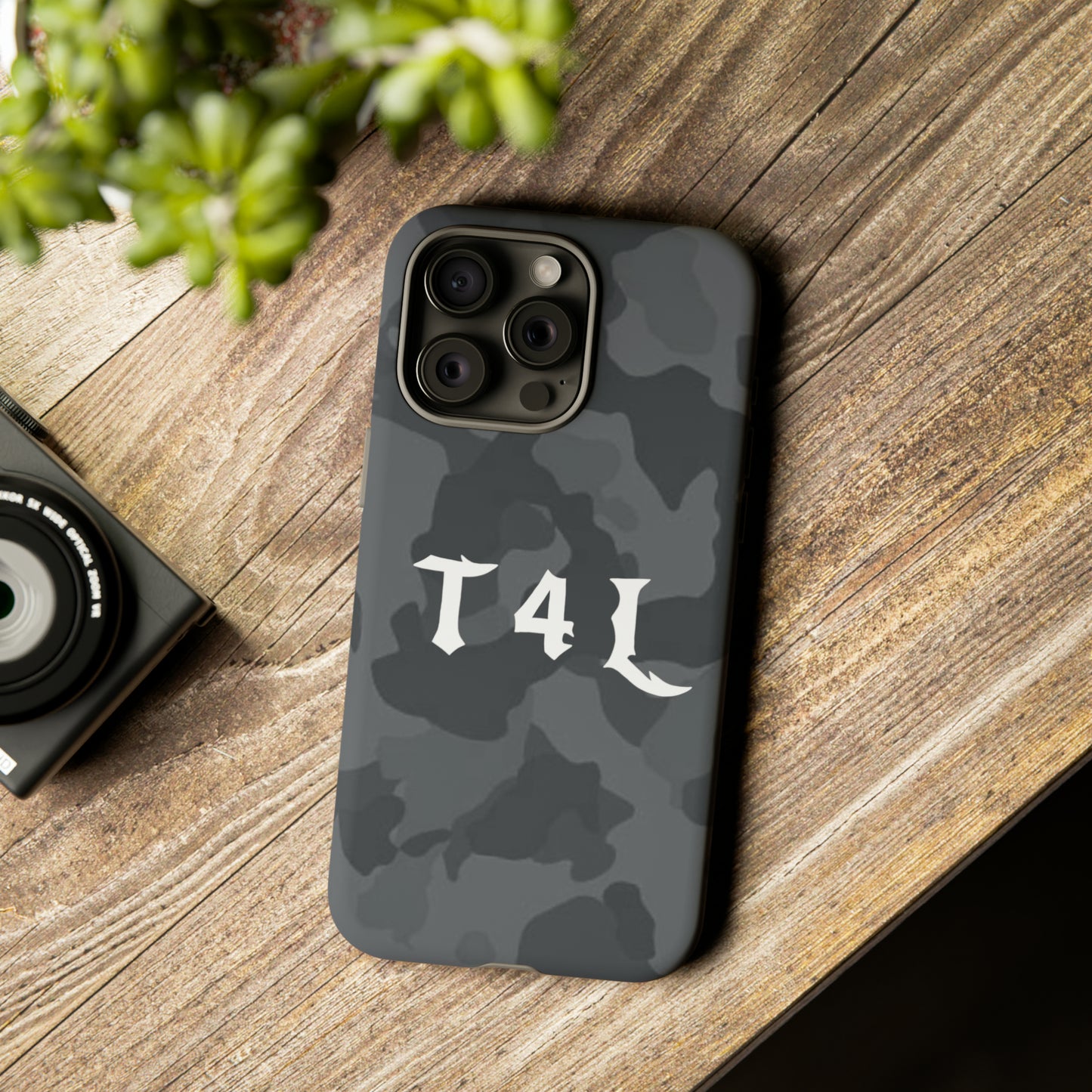 T4L Black Camo Phone Cases