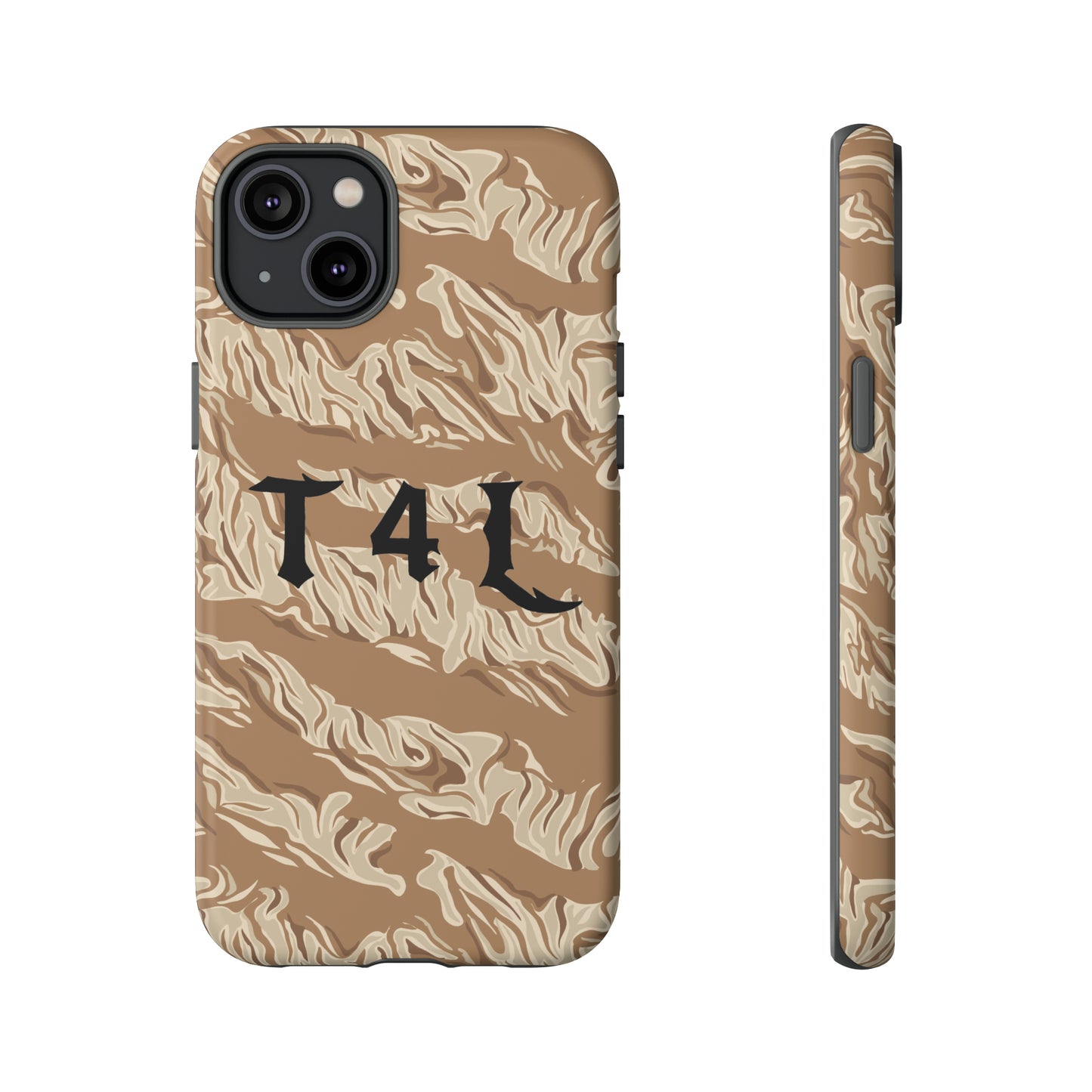 T4L Brown Tiger Stripe Phone Cases