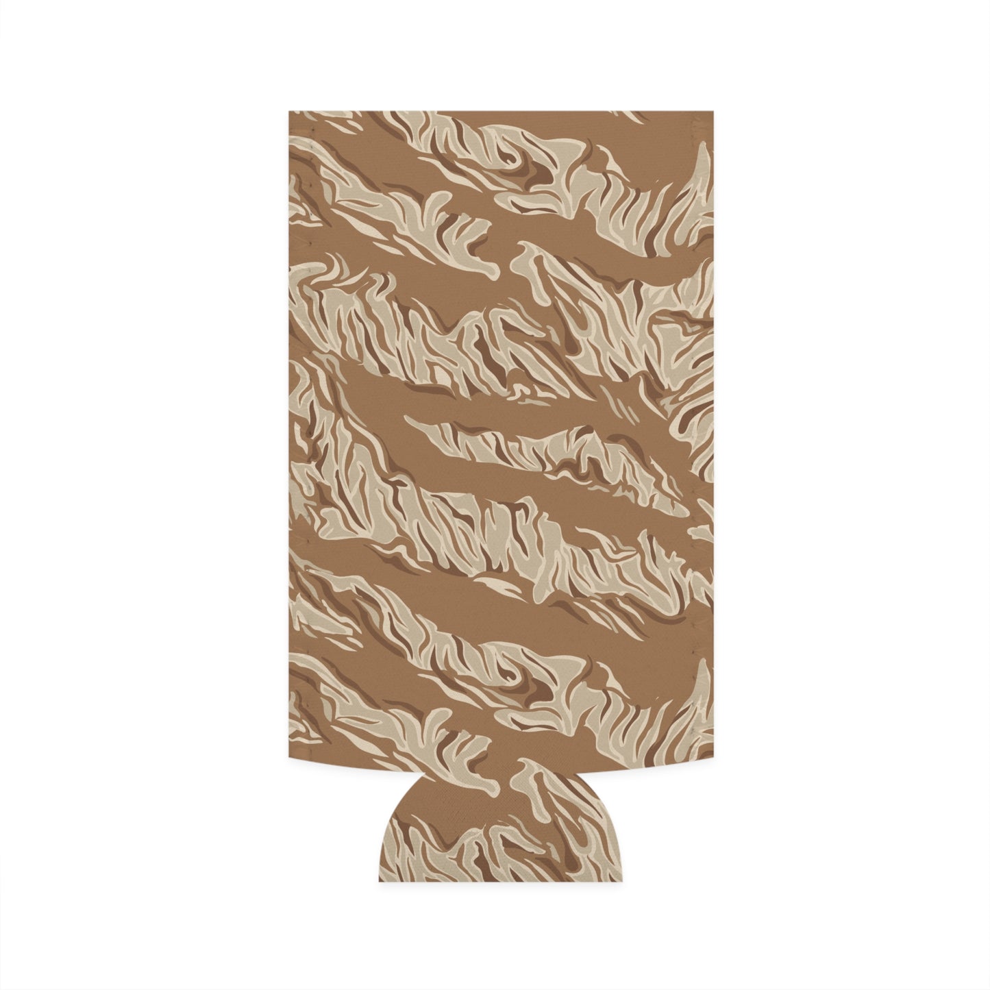 Brown Tiger Stripe Slim Koozie