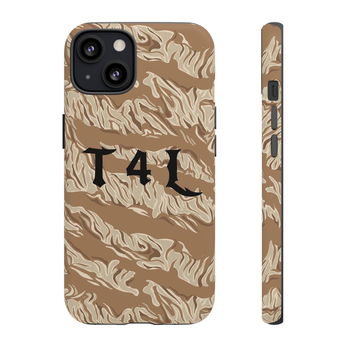 T4L Brown Tiger Stripe Phone Cases