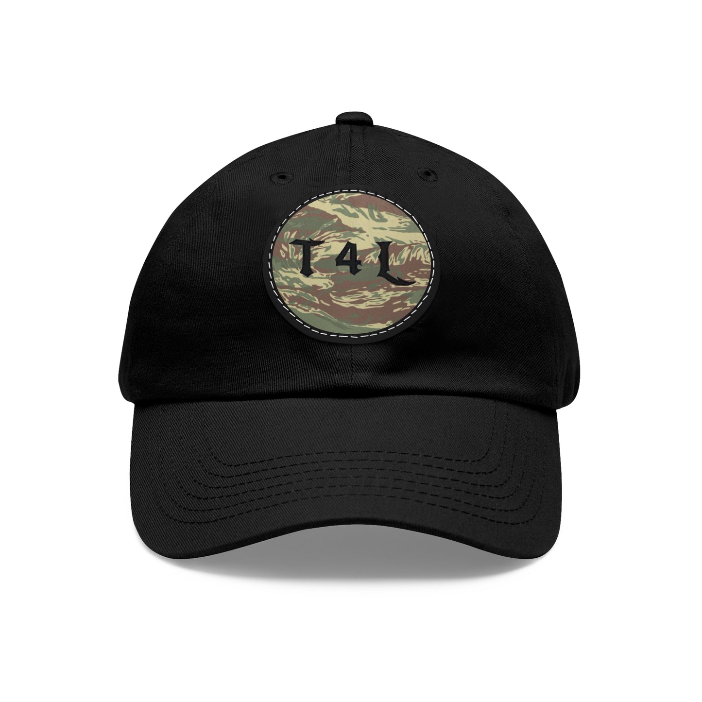 Rhodi Dad Hat with Leather Patch (Round)