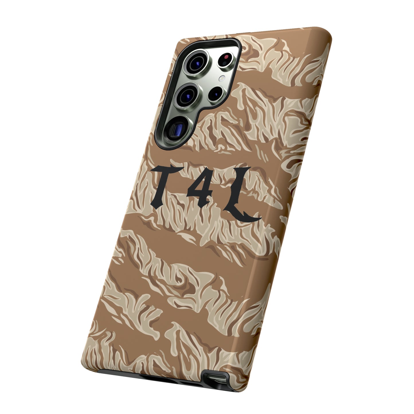 T4L Brown Tiger Stripe Phone Cases