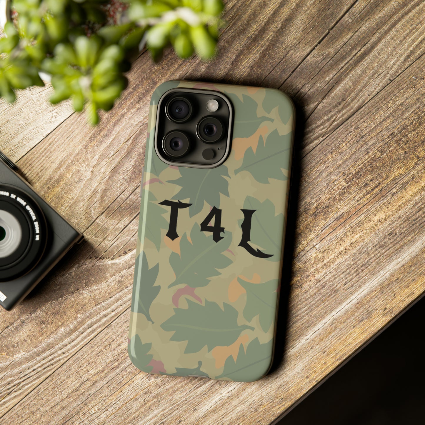 T4L leaf Camo Phone Cases