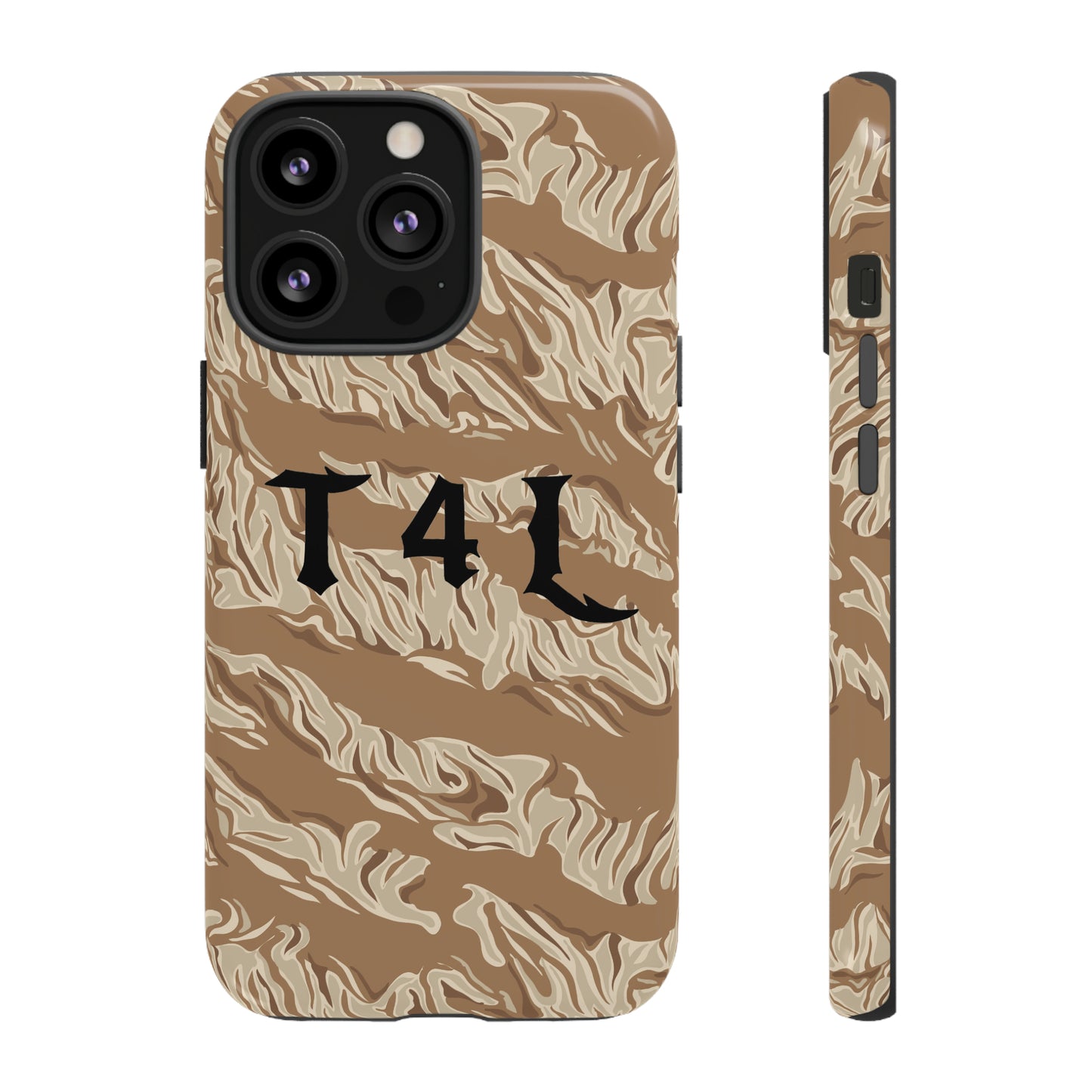 T4L Brown Tiger Stripe Phone Cases