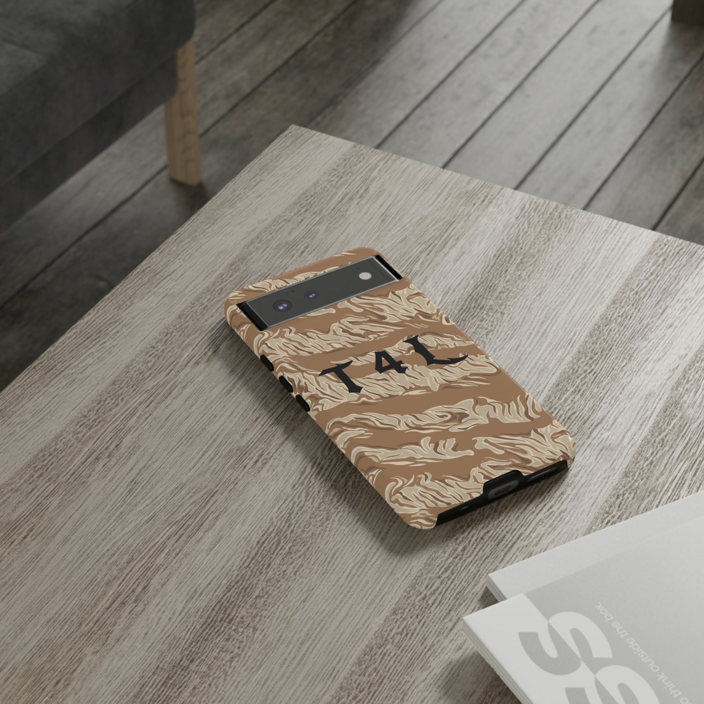 T4L Brown Tiger Stripe Phone Cases