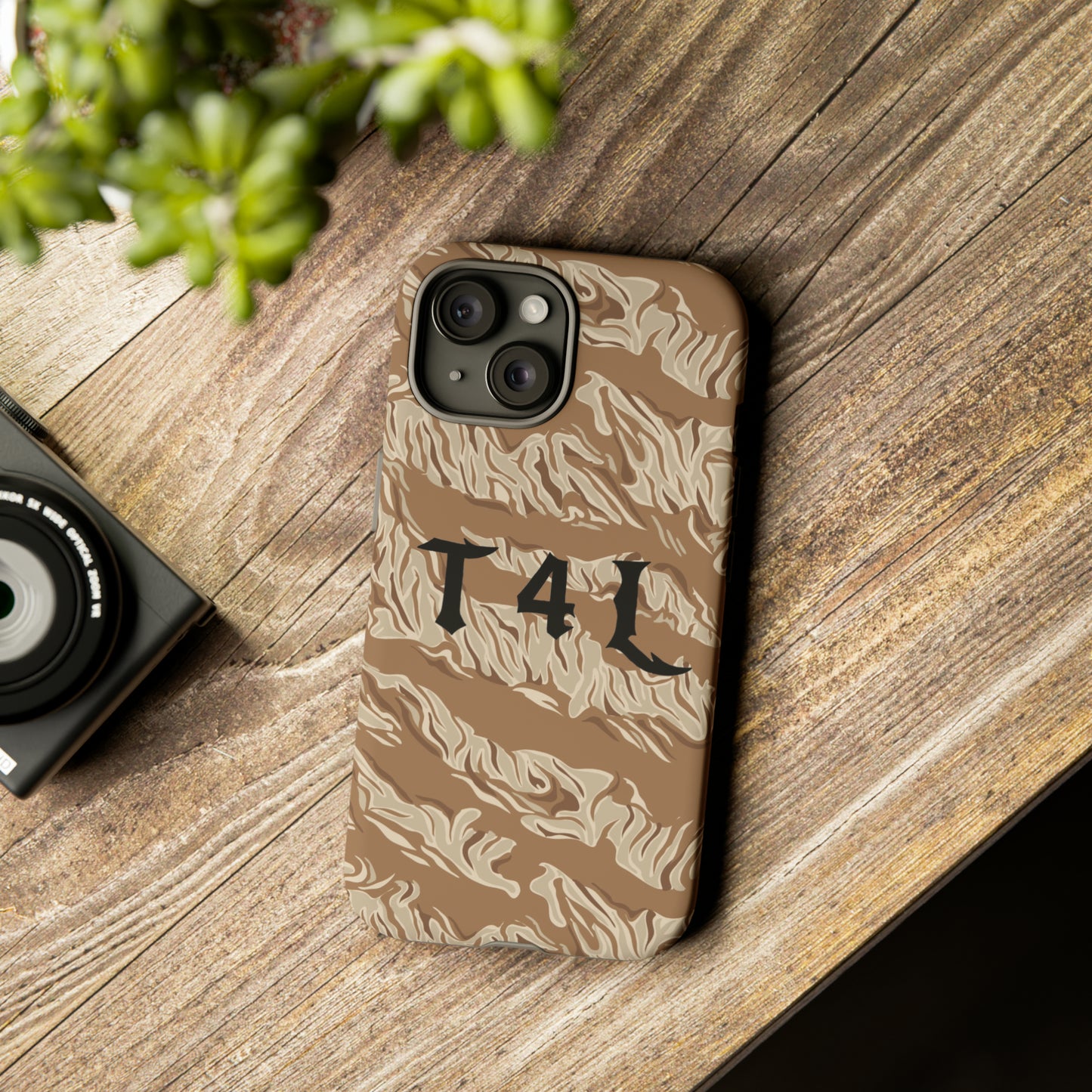 T4L Brown Tiger Stripe Phone Cases