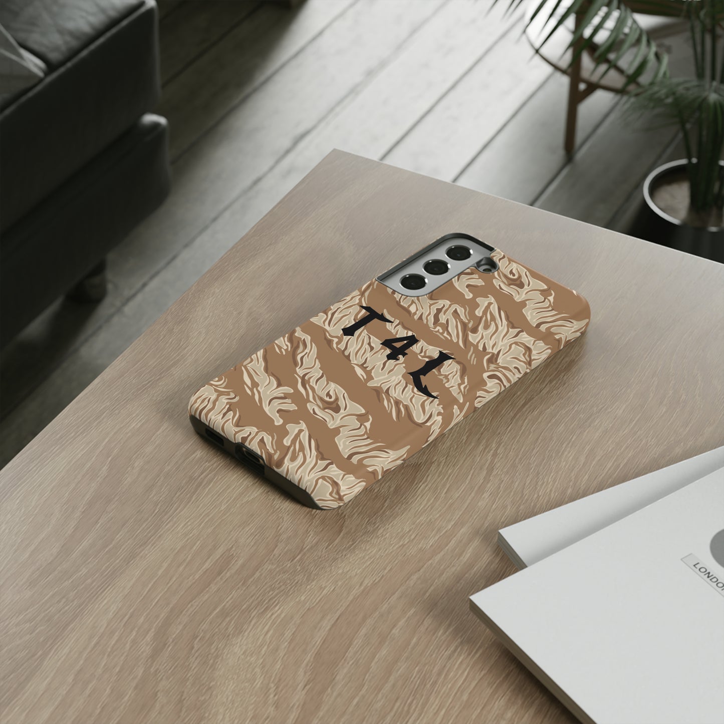 T4L Brown Tiger Stripe Phone Cases