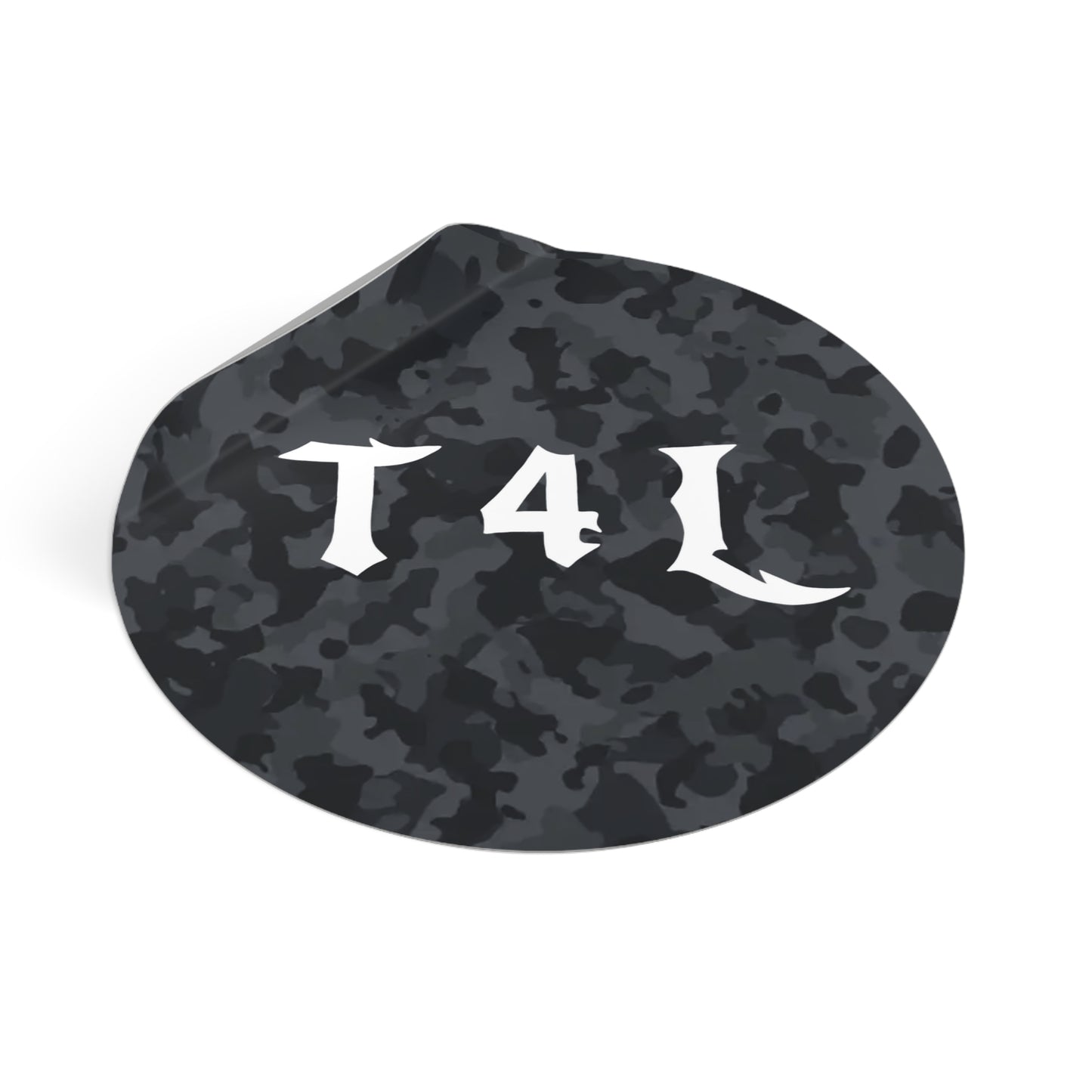 Black Camo Sticker