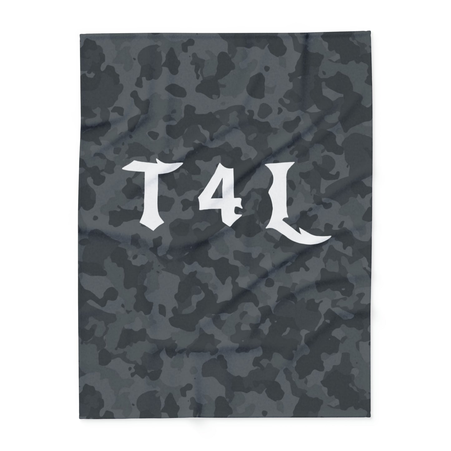 T4L Black Camo Fleece Blanket