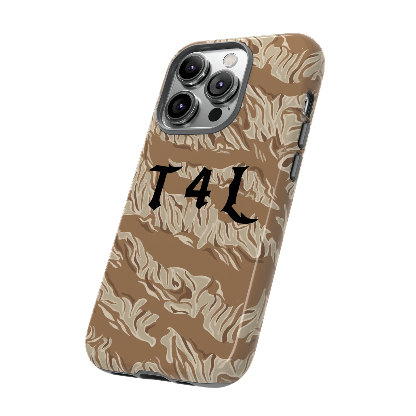 T4L Brown Tiger Stripe Phone Cases