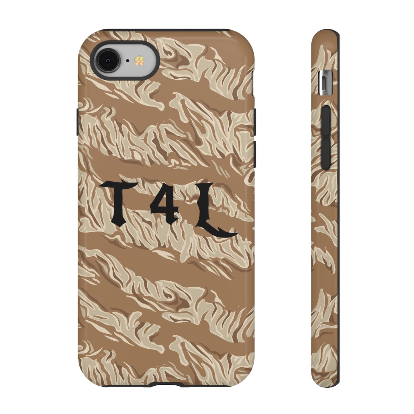 T4L Brown Tiger Stripe Phone Cases