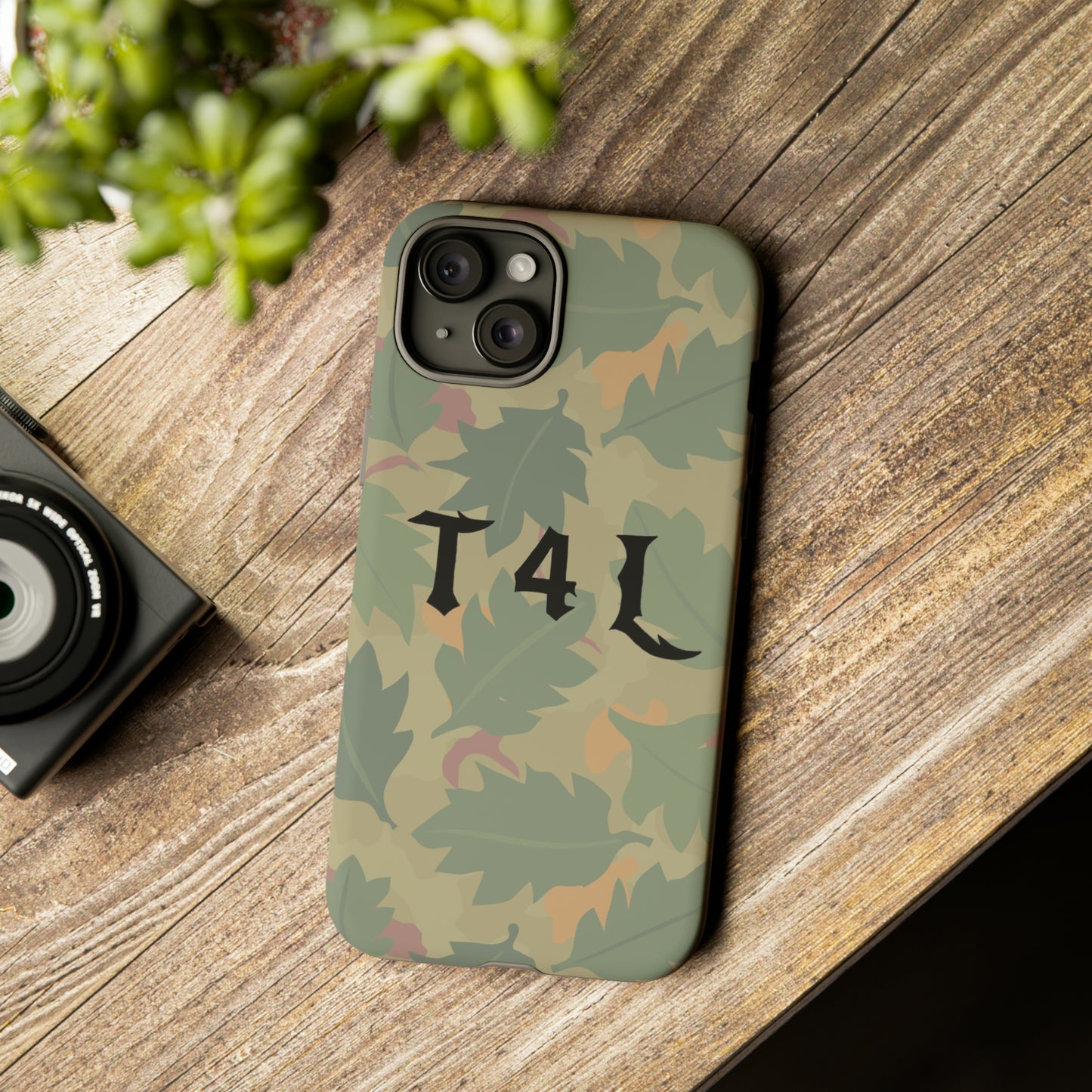 T4L leaf Camo Phone Cases