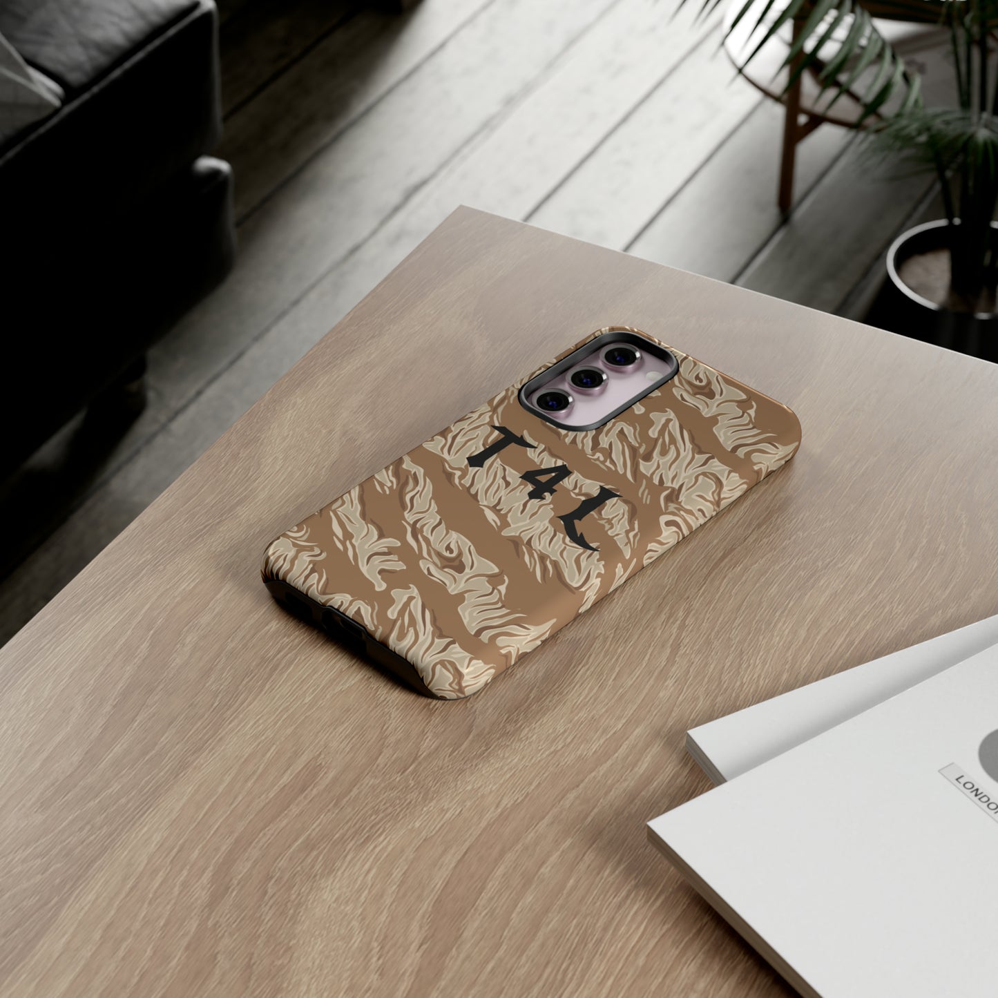 T4L Brown Tiger Stripe Phone Cases