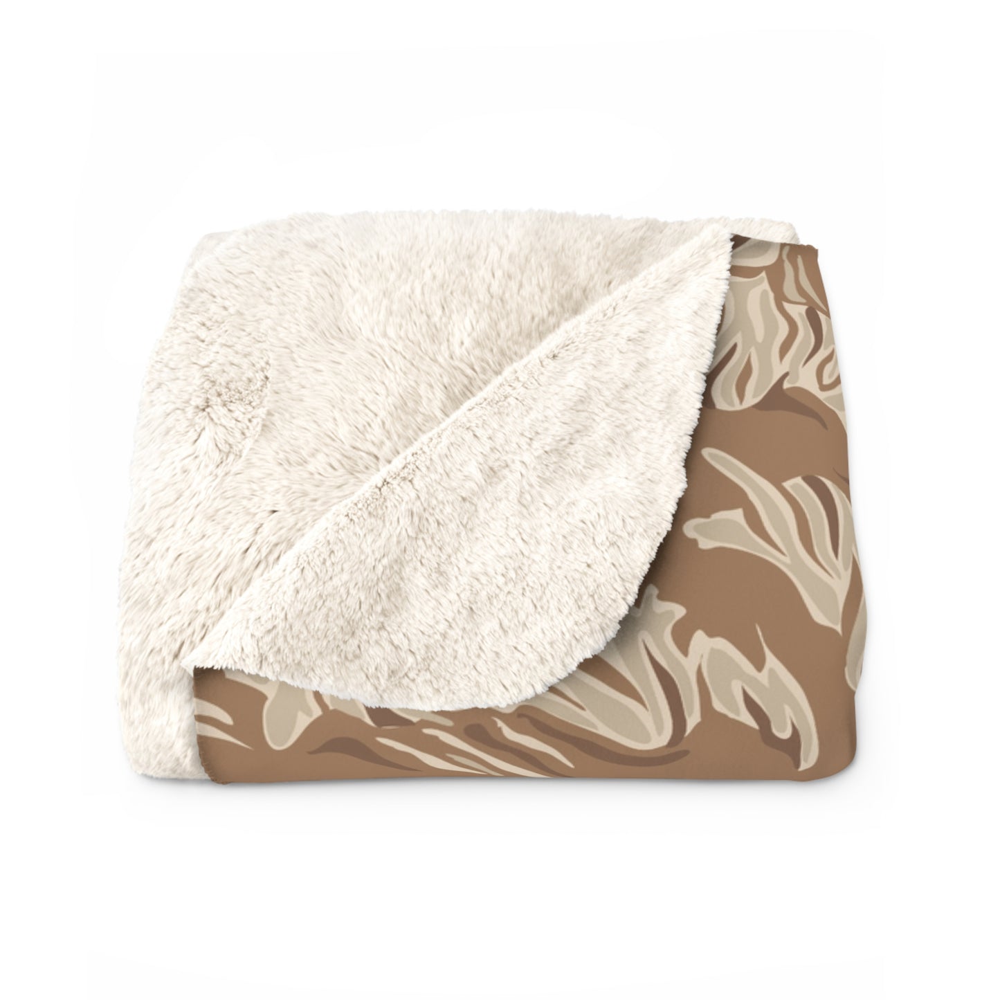 Brown Tiger Stripe Sherpa  Blanket