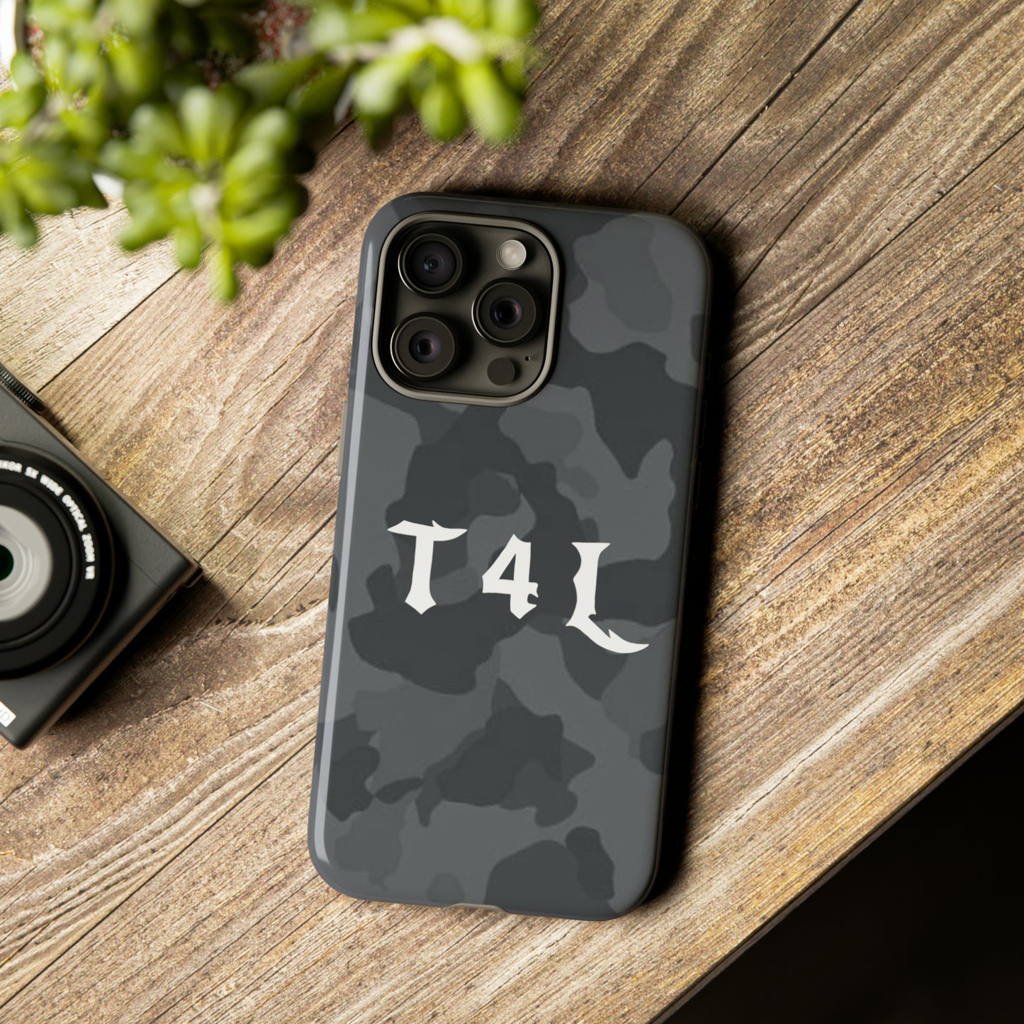 T4L Black Camo Phone Cases