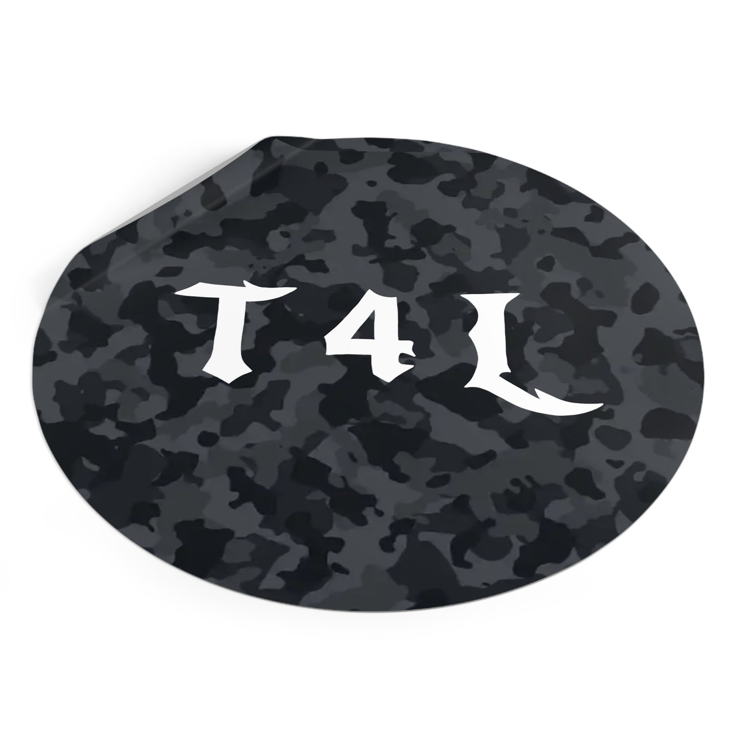 Black Camo Sticker