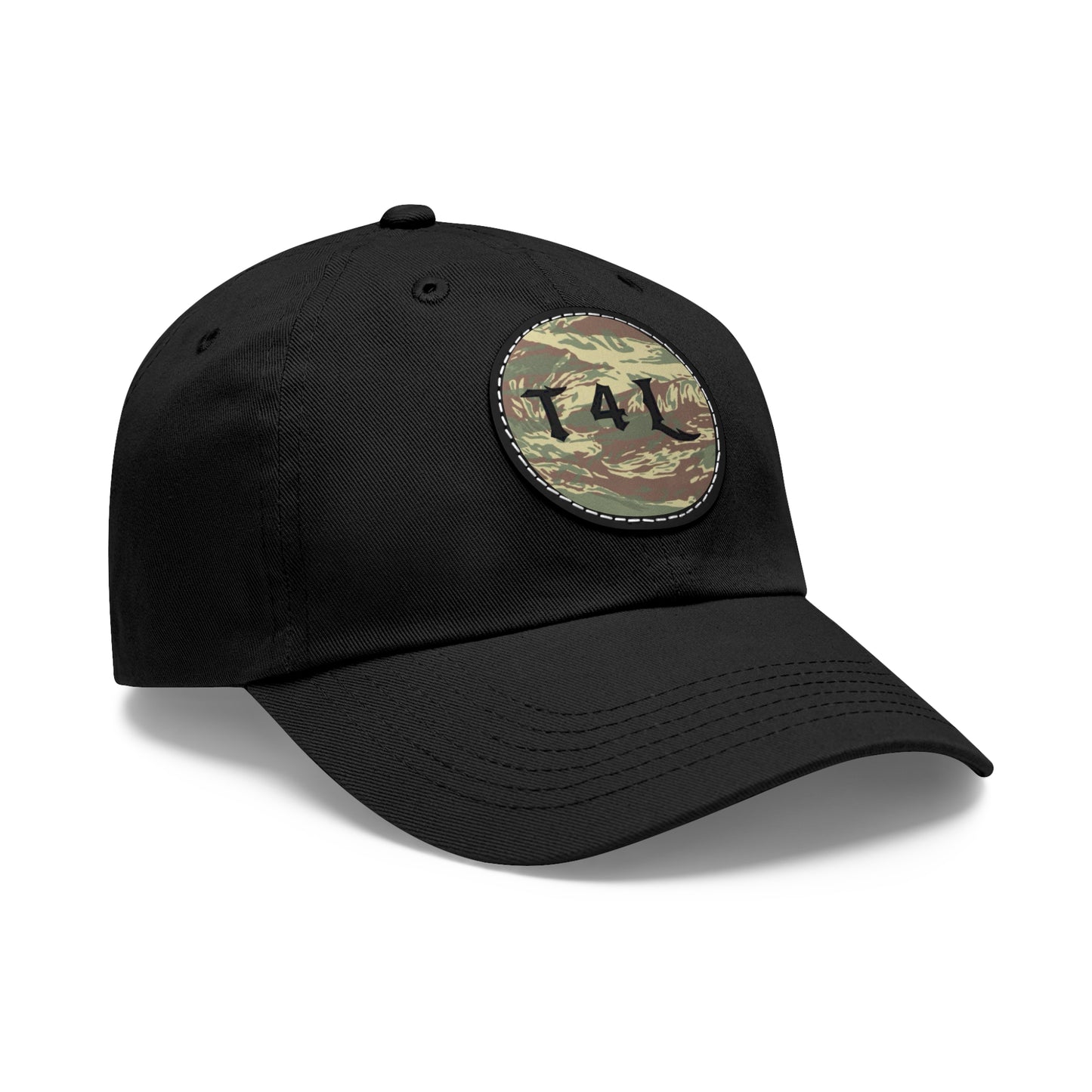 Rhodi Dad Hat with Leather Patch (Round)