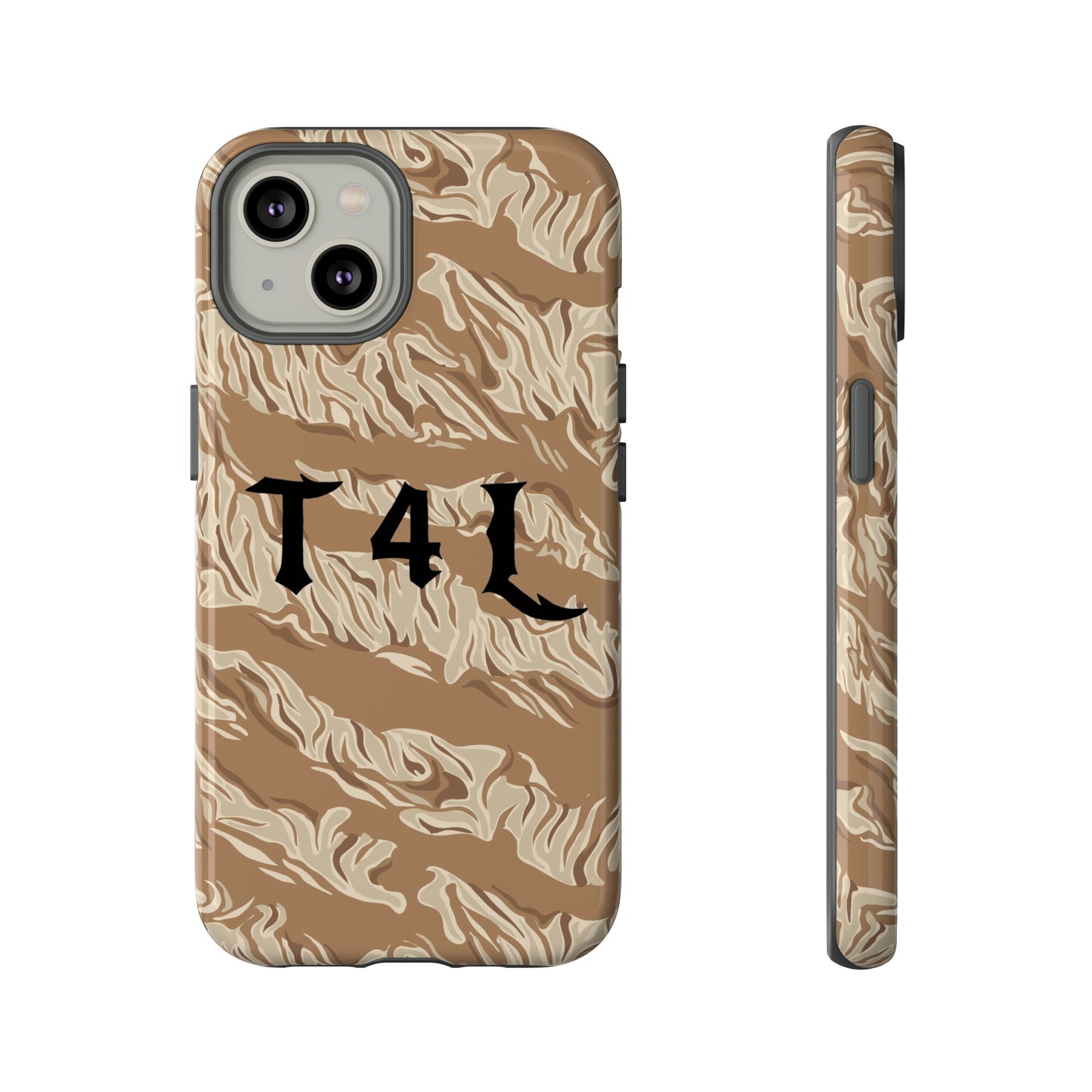 T4L Brown Tiger Stripe Phone Cases