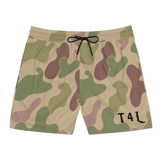 Retro Camo V2 Men's Mid-Length Swim Shorts