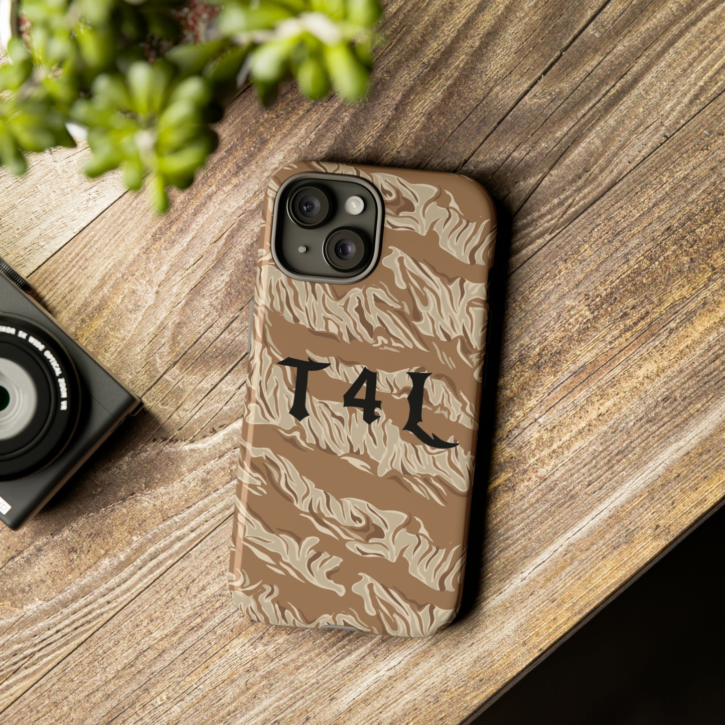 T4L Brown Tiger Stripe Phone Cases