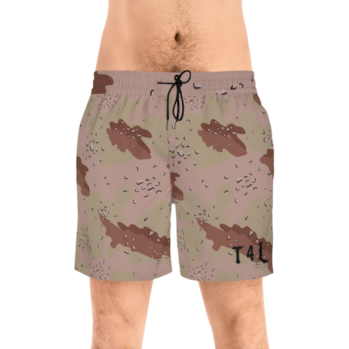 Choco Chip Men's Mid-Length Swim Shorts