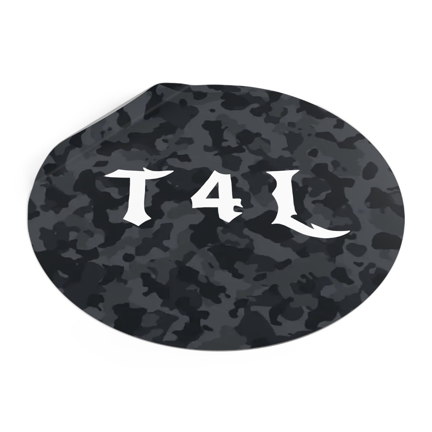 Black Camo Sticker