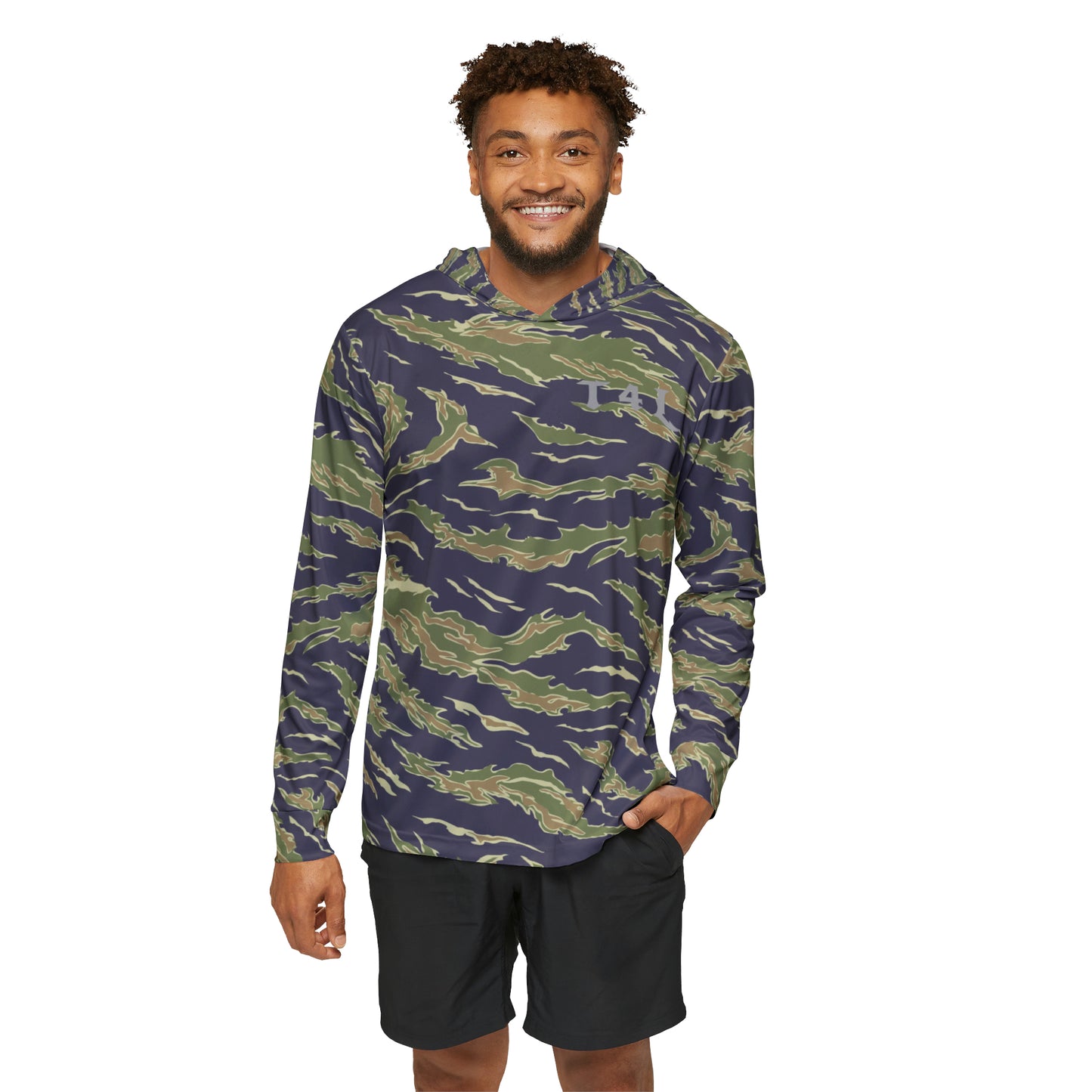 Tiger Stripe Men's Sports Warmup Hoodie