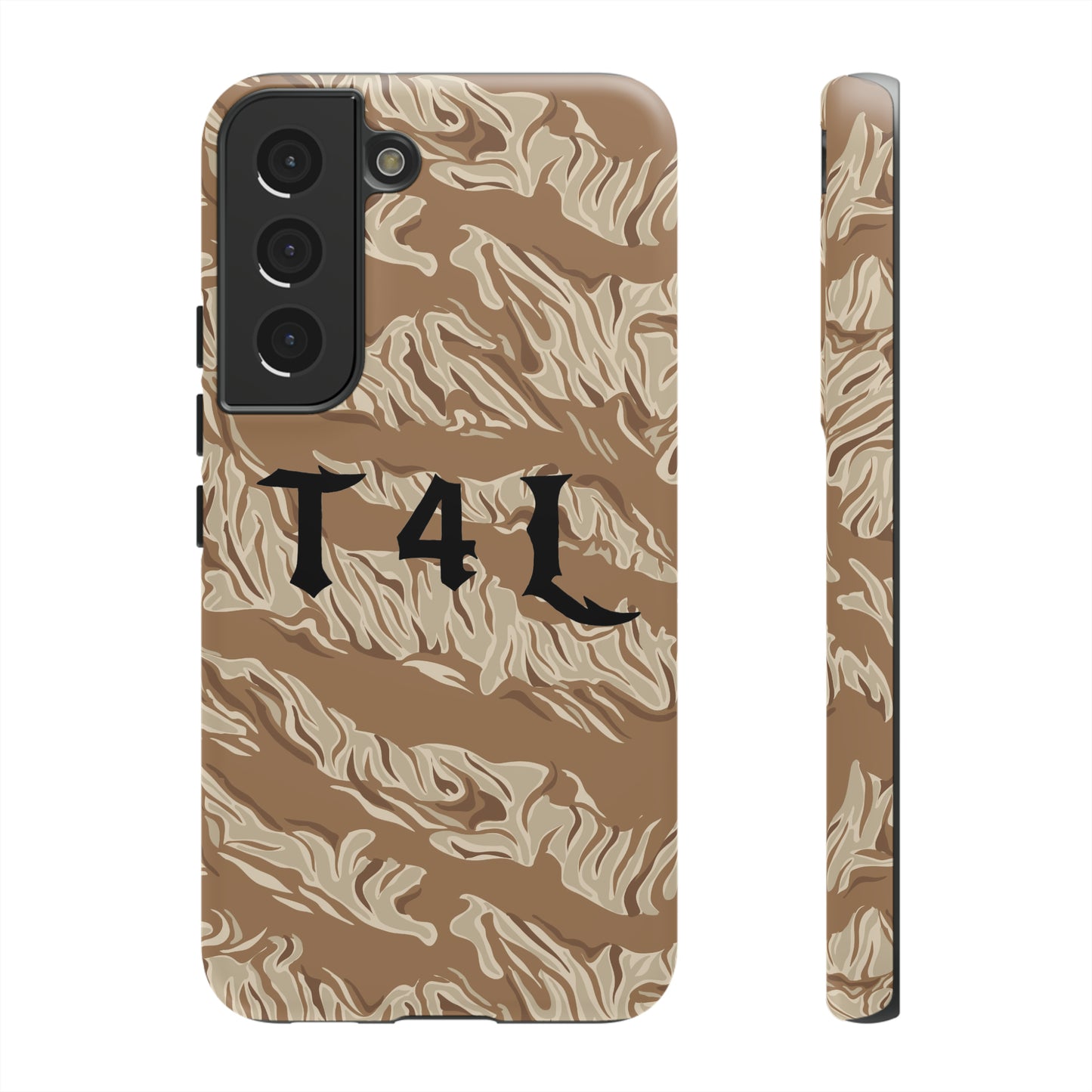 T4L Brown Tiger Stripe Phone Cases