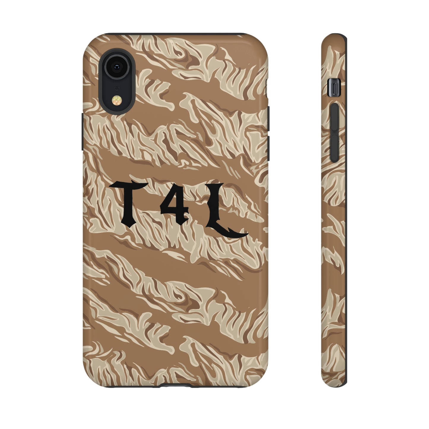 T4L Brown Tiger Stripe Phone Cases