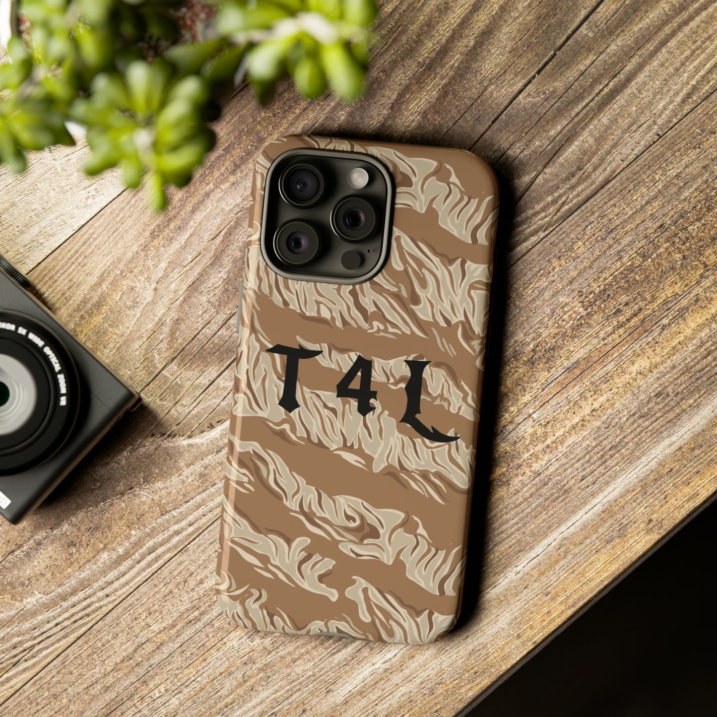 T4L Brown Tiger Stripe Phone Cases