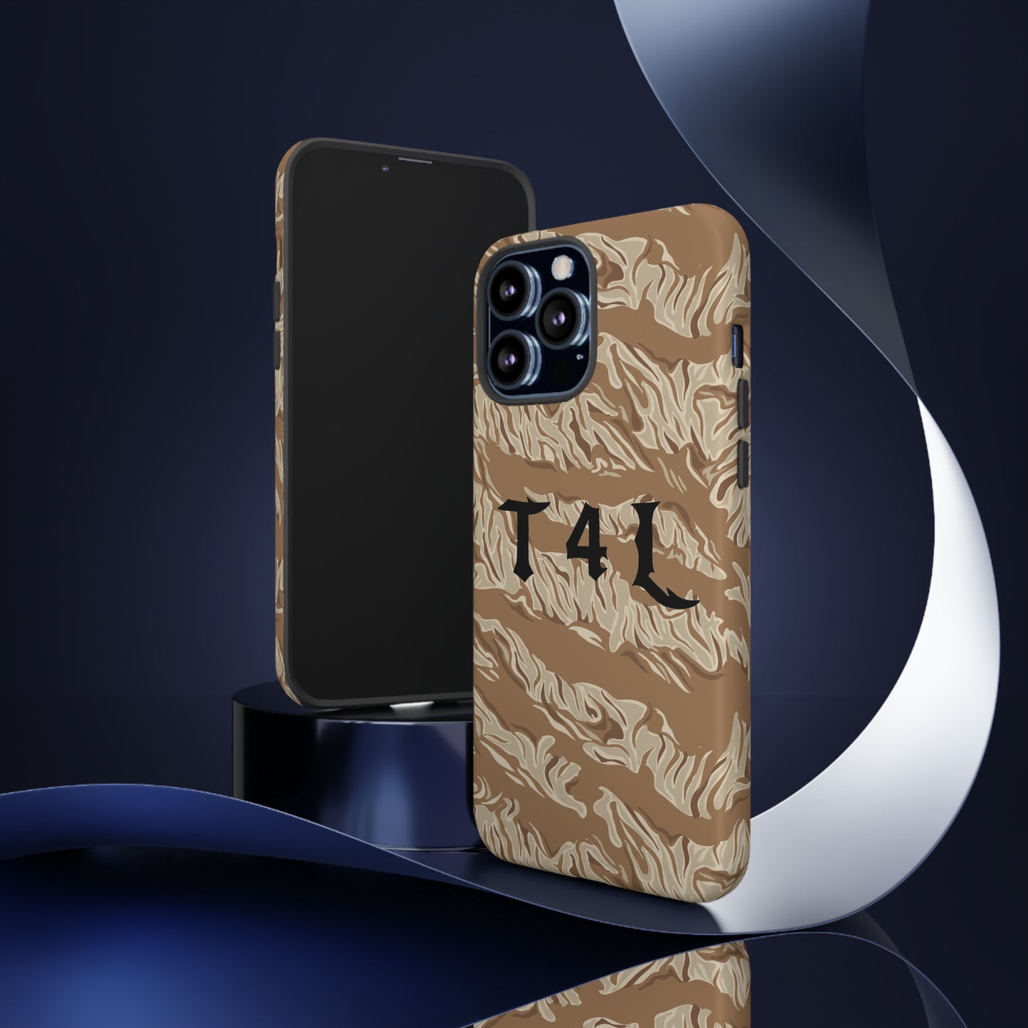 T4L Brown Tiger Stripe Phone Cases