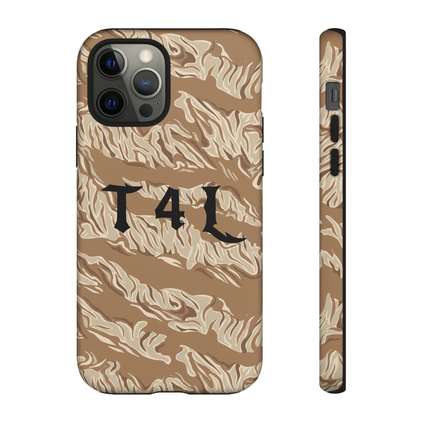 T4L Brown Tiger Stripe Phone Cases