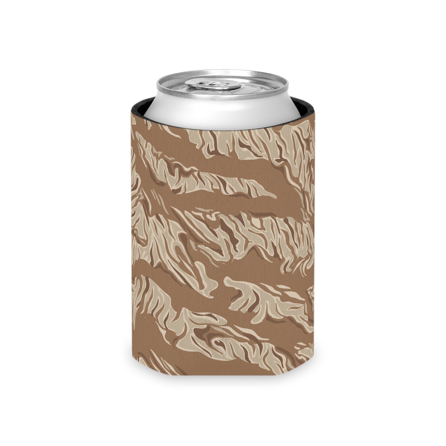 Brown Tiger Stripe Can Koozie