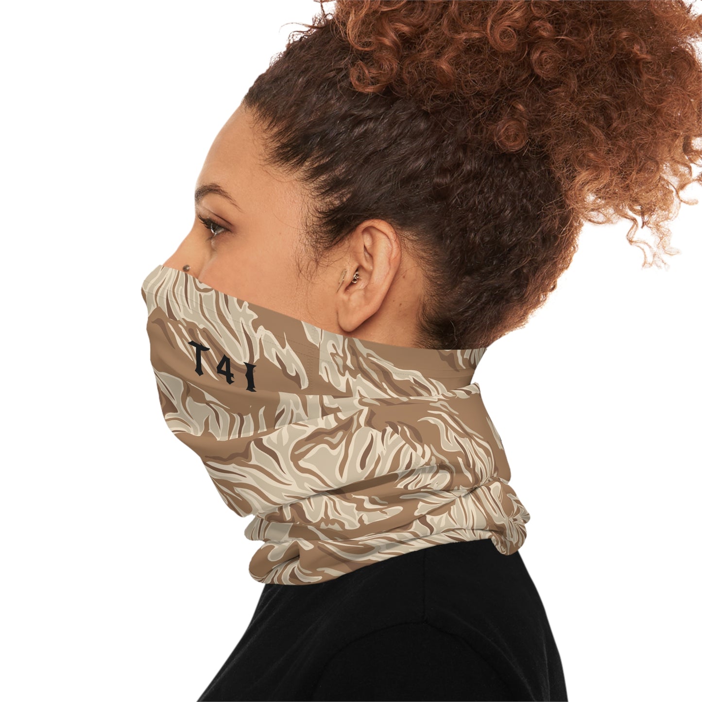 Brown Tiger Stripe Lightweight Neck Gaiter