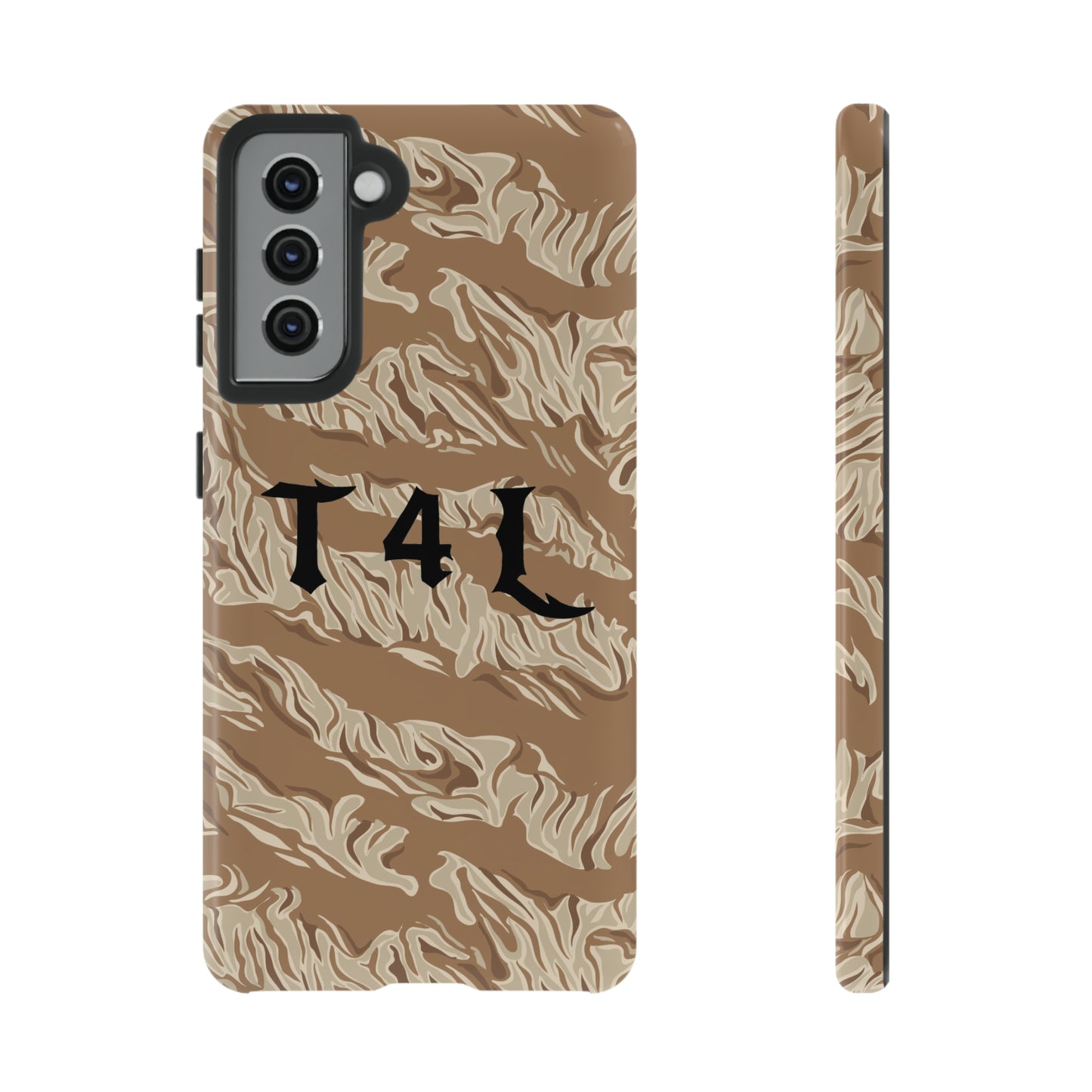 T4L Brown Tiger Stripe Phone Cases