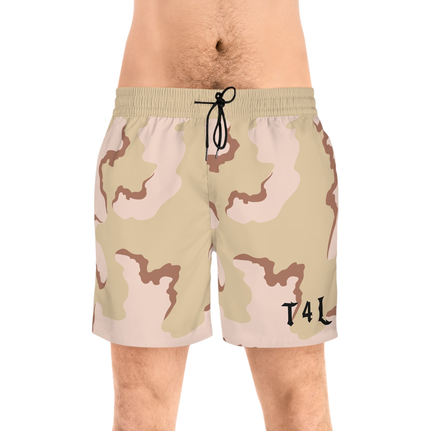 Desert Camo Men's Mid-Length Swim Shorts