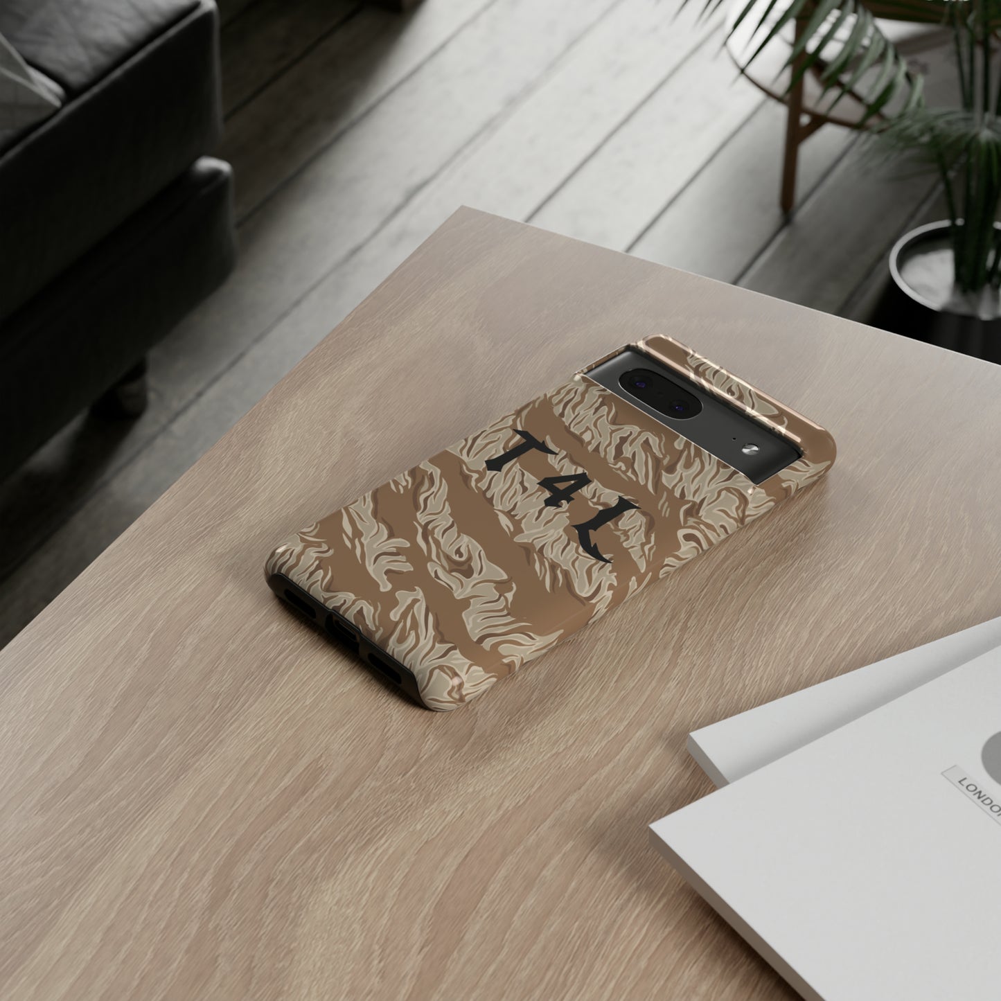 T4L Brown Tiger Stripe Phone Cases