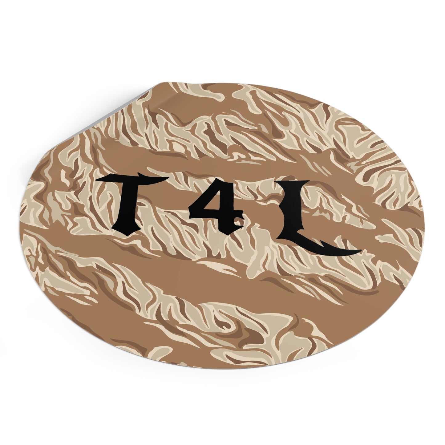 Brown Tiger Stripe Camo Sticker