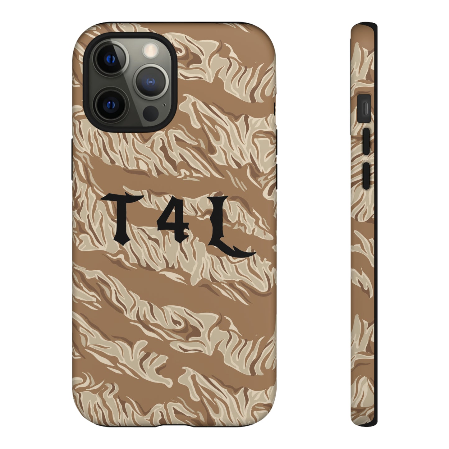 T4L Brown Tiger Stripe Phone Cases