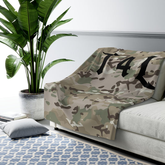 T4L Modern Camo Sherpa  Blanket