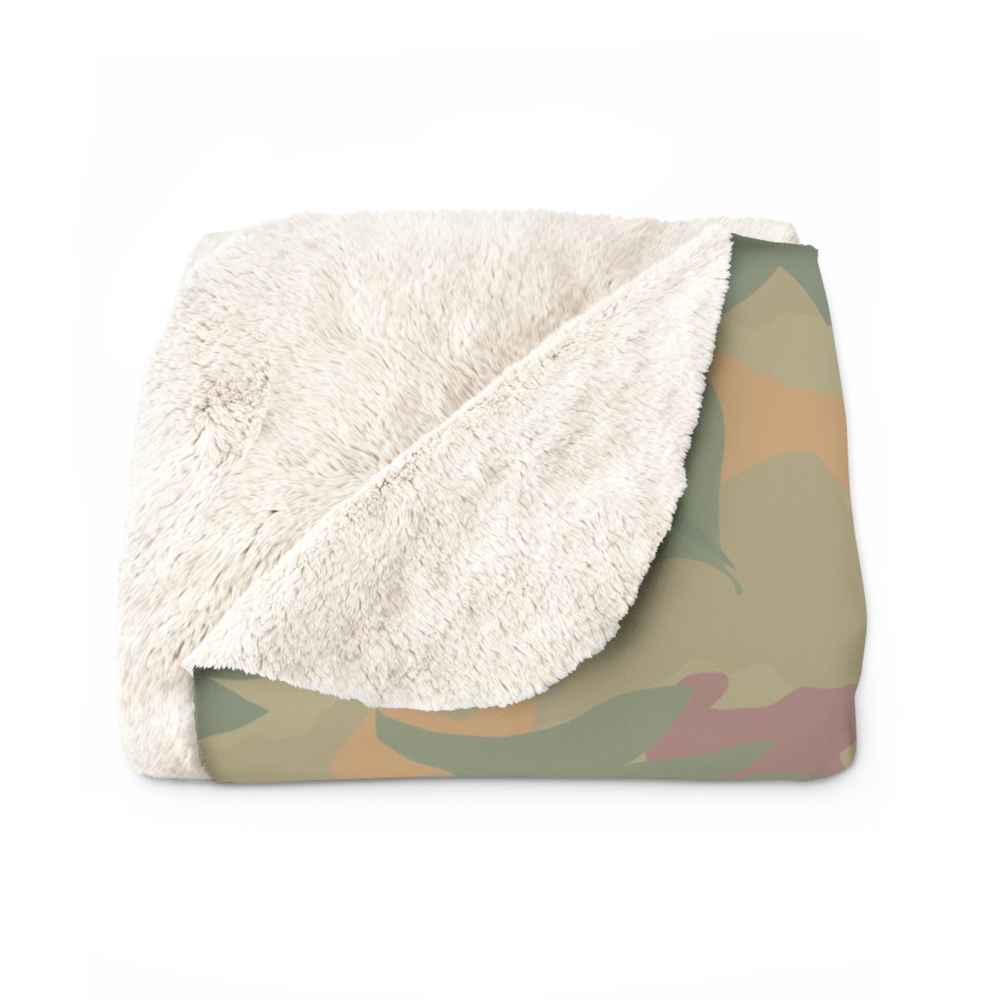 Leaf Camo Sherpa  Blanket